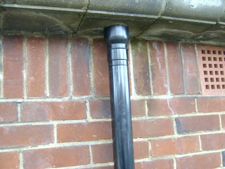 new down pipes for waterproof concrete gutters